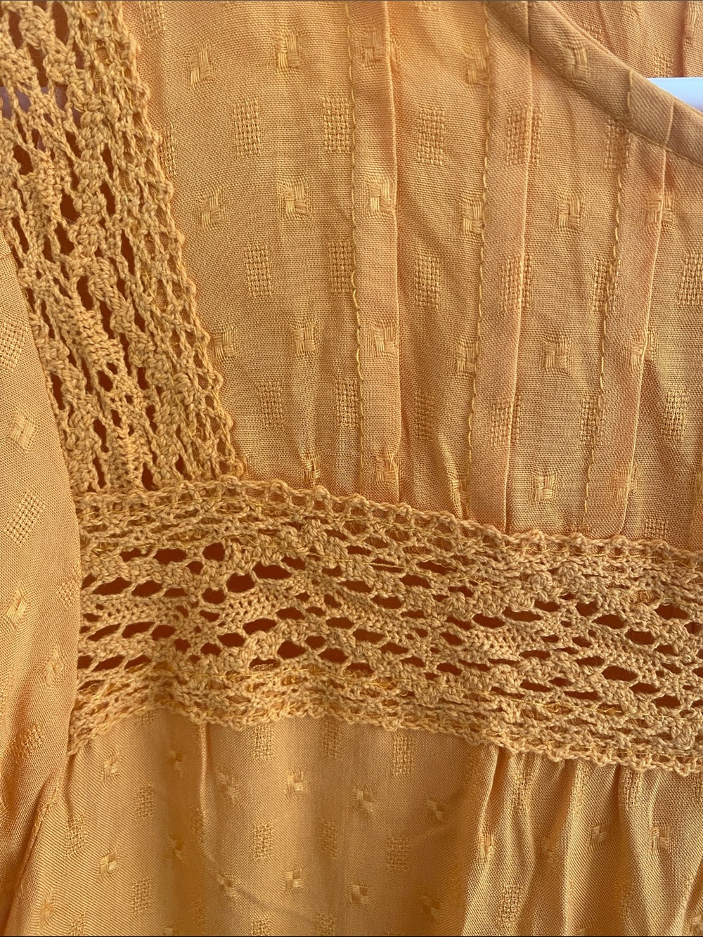 NWT Knox Rose Peasant Tiered Blouse Sunshine Yellow Size SMALL - Picture 3 of 10